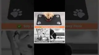 This Pet Food Mat Keeps Floors Clean! 🐾 #PetEssentials #amazonfinds #shorts #viral