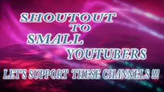 Let's Support These Channels/Small Youtuber Support 2020 #Shorts