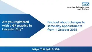 New same-day appointments in Leicester