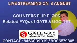 COUNTERS | FLIP FLOPS | PYQs OF GATE & UGC NET COMPUTER SCIENCE | MITHILESH KUMAR