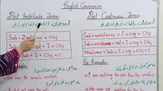 Past Indefinite vs Past Continuous Tense | Easy Explanation with Examples
