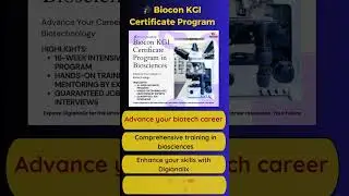 🎓 Biocon KGI Certificate Program!