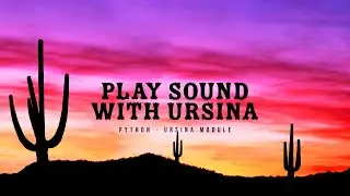 Play sound with Python | Ursina Module | How to play sound in Python | #python #coding