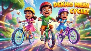 देखो मेरी साइकिल 🚲 | Super Speed Cycle Song | Fun Kids Rhymes in Hindi | 3D Cartoon