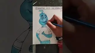 Part 2 : Wade drawing elemental  || #youtubeshorts  #viral #art #drawing  #craft #diy