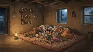 Monsoon Day with Grandparents | Indian Grandma Cooks Curry During Heavy Rain | Ghibli Slow living