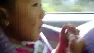 cute little athena singing a hmong song