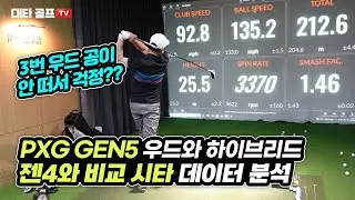 2022 신제품 PXG GEN5 우드 & 하이브리드 vs GEN4와 비교 시타 영상 : PXG GEN5 4번 우드, 3번 하이브리드