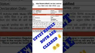 My uptet result || both papers cleared ✌️🥳 || 2-2 बार किया UPTET CLEAR. 🤗🤗 Bete mozz kr di 🥳✨#uptet