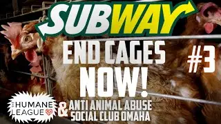 Subway's Animal Welfare Scandal Publicly Exposed in Omaha, NE May 10th 2025