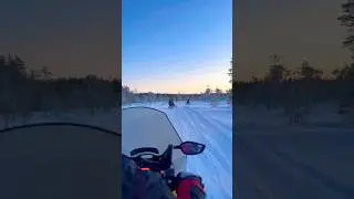 Snowmobile tour in Swedish Lapland ❄️
