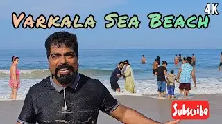 VARKALA SEA BEACH || #kerala  #keralatourism #varkalabeach  #beach #keralabeaches #beautifulbeach