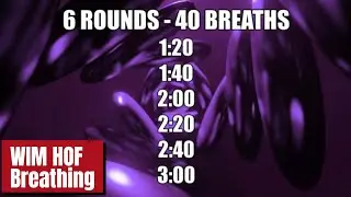 WIM HOF Breathing - 6 GUIDED rounds with OM MANTRA and 432Hz