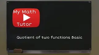 ALEKS | Quotient of two functions: Basic