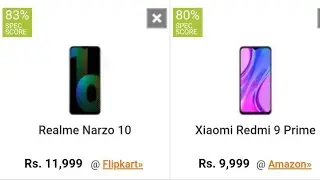Realme Narzo 10 VS Xiaomi Redmi 9 Prime Detailed Comparison [Full Specifications] [Which is better]