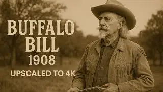 Buffalo Bill in 1908 🤠 The Real Wild West Legend | Restored & Upscaled to 4K 🎬