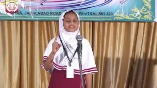New Shams School, Bhatkal Annual Cultural Competition 2018-19 Ayesha