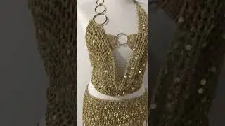 Conjunto de luxo em croch&ecirc;, look carnaval #crochet #croche #handmade