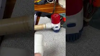 Changing our bilge pump.