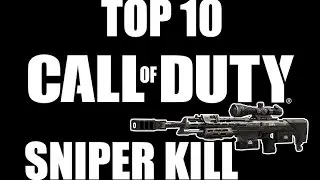 Top 10 sniper kill - Call of Duty BO2 - MW3 - BO1