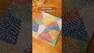 Colourful slow stitching with scraps #slowstitching #embroidery #upcycling #handmade