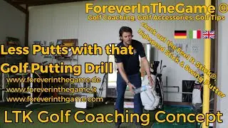 DEU/ENG/ITA Golf Tip Bottle Putting Drill for good rythm and less Putts