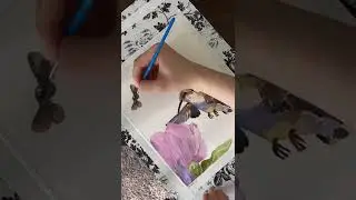 Painting a watercolor hummingbird (start to finish)