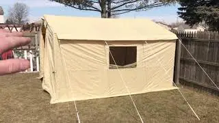 Inexpensive Ozark Trail Wall Tent part 1