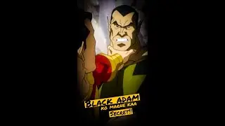 BLACK-ADAM Ko MARNE Ka Secret🤫: You Can Kill Black Adam Easily!! #shorts