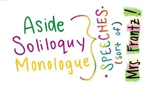 Speeches (Sort of): Aside, Soliloquy, and Monologue