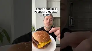 Double quarter pounder with cheese and my blood sugar.  #bloodsugar #glucose #insulinresistant1 ￼