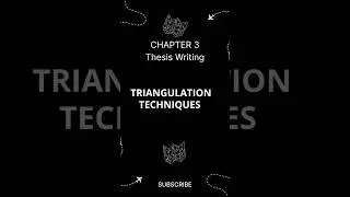 Triangulation Techniques #ResearchMethods #Triangulation #ThesisTips #YouTubeShorts