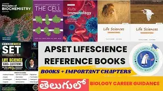APSET LIFESCIENCES STANDARD REFERENCE BOOKS WITH CHAPTERS, GUIDES & PRACTISE BOOKS COMPLETE LIST