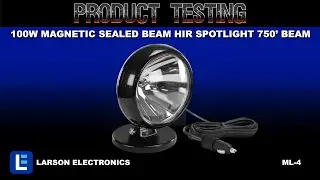 100W Magnetic Sealed Beam HIR Spotlight - 3.25
