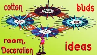 Cotton Buds | WOW ! Home Decorating Idea|How to Reuse Waste Cotton Buds at Home