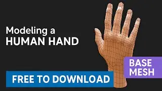 Modeling a Human Hand in Blender &ndash; Base Mesh Timelapse