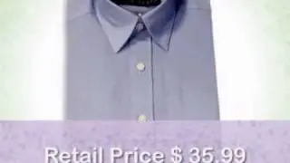 Perry Ellis - Toddler Boys Long Sleeve Dress Shirt, Blue