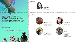 Creative BC Presents IBPOC Below the Line: Getting In, Moving Up