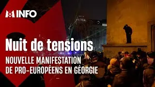 G&eacute;orgie : nouvelle nuit de manifestation de pro-europ&eacute;ens
