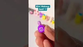 DIY Mini Clay Nail Polish 💅 PART 7✨#airdryclay #diy #claytutorial #ytshortsindia #makeup #clayart