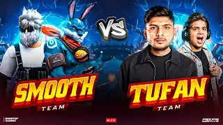 TEAM SMOOTH444 🐰 vs TEAM TUFAN ⚡  KON JEETEGA  ❓  ||  #iQOOZ10R #iQOO #nonstopgaming