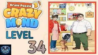 Brain Puzzle 3 Crazy Mind Level 34 |Choose a Pet| Walkthrough