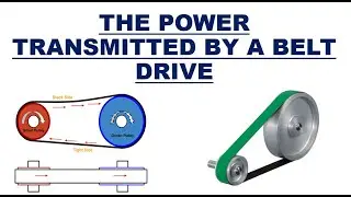 POWER TRANSMITTED BY A BELT DRIVE / BELT DRIVE / TENSION TIGHT SIDE / TENSION SLACK SIDE / VELOCITY