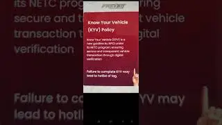 FASTag Update 2025 | KYV | NPCI #fastag#npci#rfid#news#youtube#tranding#headlines#shorts#2025#update