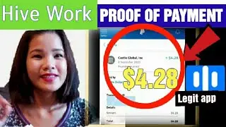 PROOF OF PAYMENT $4.28 Hive Work through Paypal|Legit App -Earn extra income,Easy task online job!