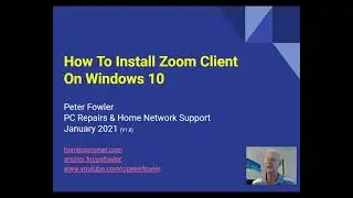 How to setup for Zoom, download & install the Zoom Client for Windows 10