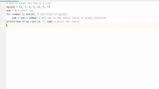 How to Count a Sum of a List Python3