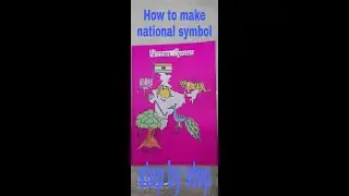 EASY way to make national symbol chart for 3 to 4 year kids
