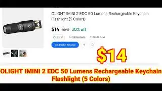 2026-01-11 OLIGHT IMINI 2 EDC 50 Lumens Rechargeable Keychain Flashlight (5 Colors)
