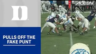 Duke Pulls Off The Fake Punt
